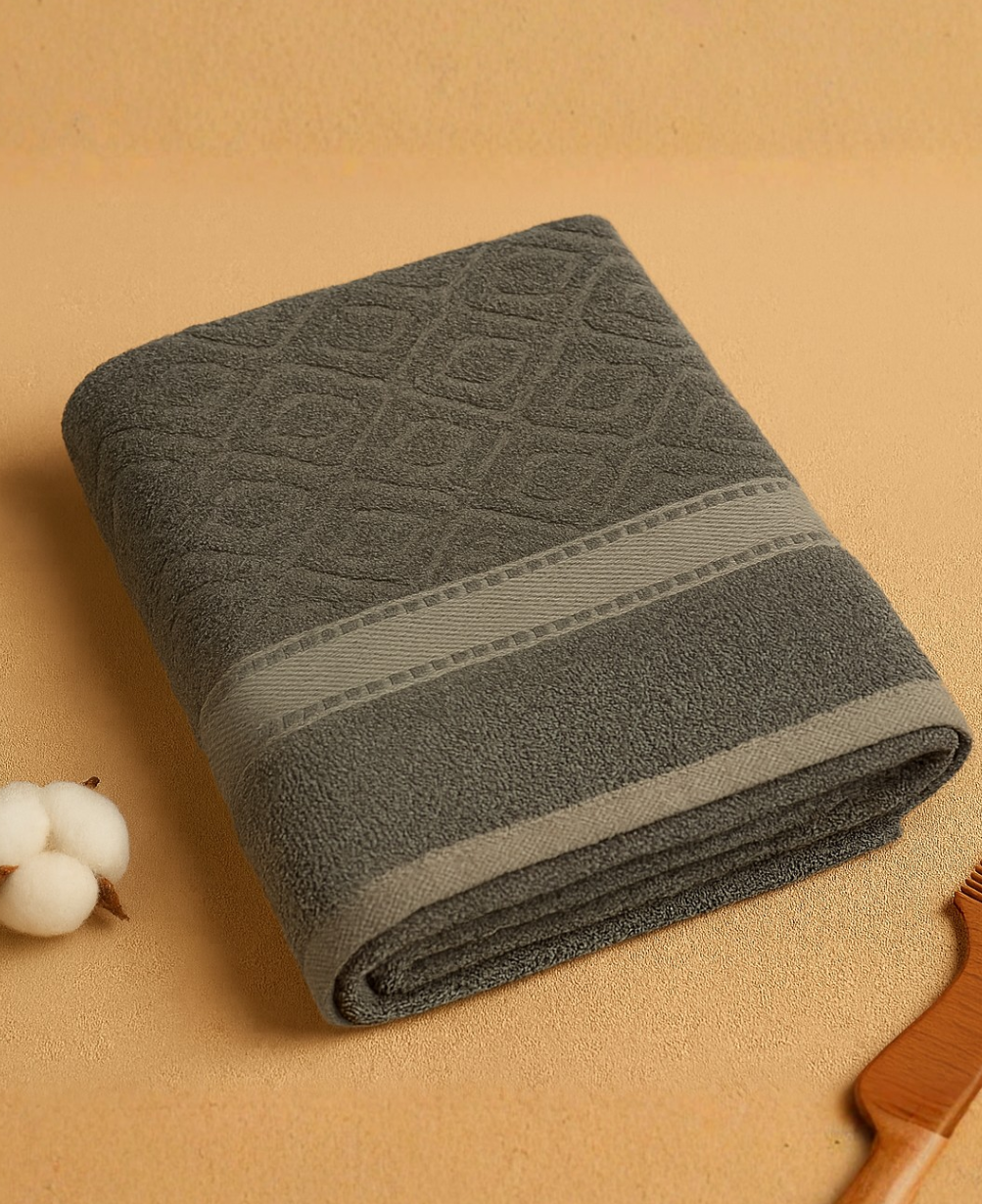 Geomatric Textured Bath Towel