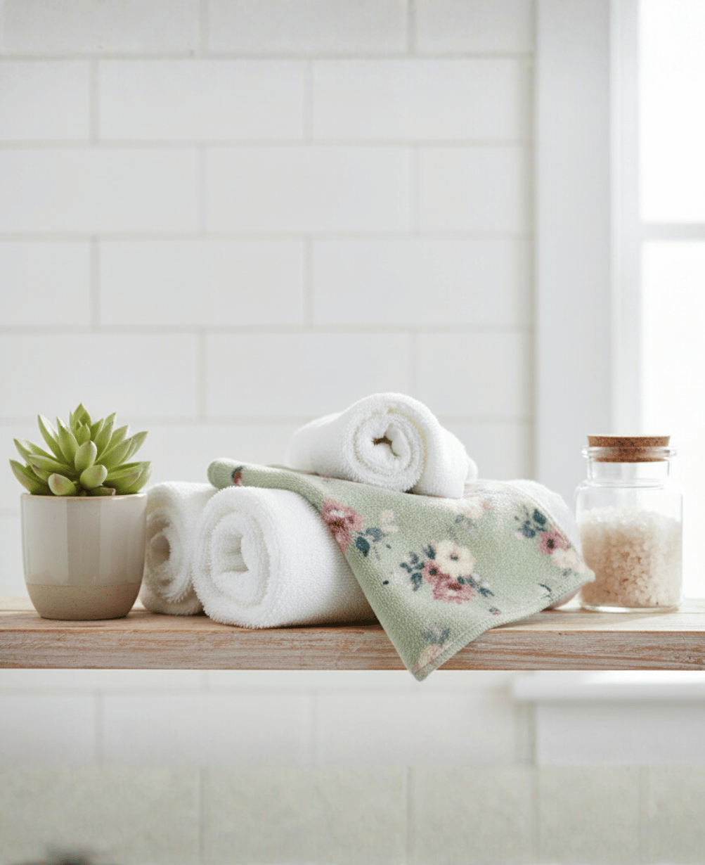 Floral Multi-Purpose Microfiber Hand Towels