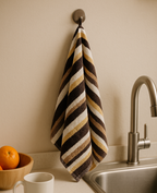 Premium Striped Cotton Face Towels Set