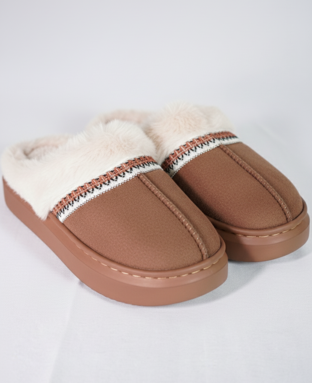Women’s Plush Fur-Lined Indoor Slippers