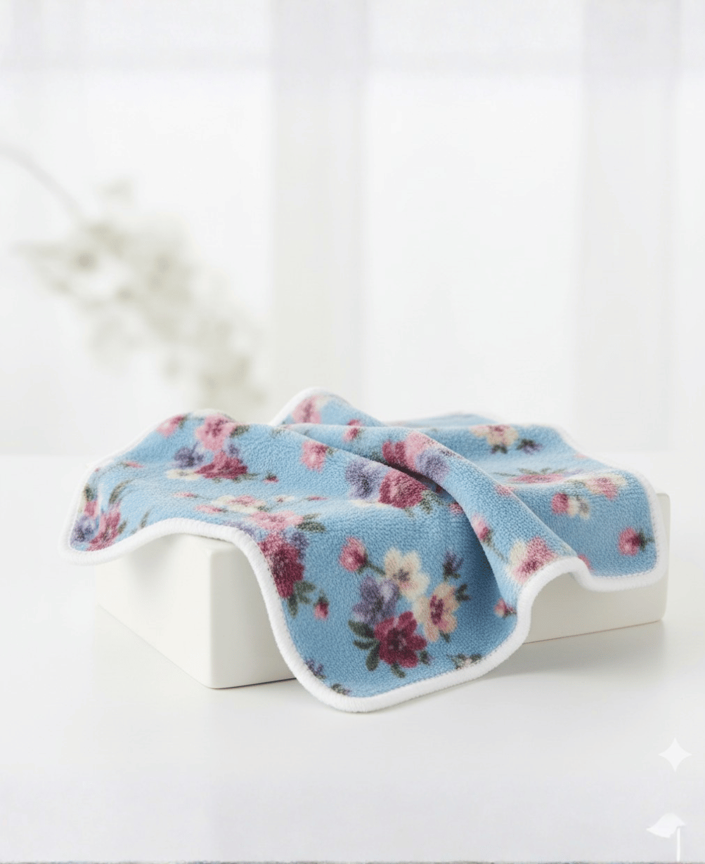 Floral Multi-Purpose Microfiber Hand Towels
