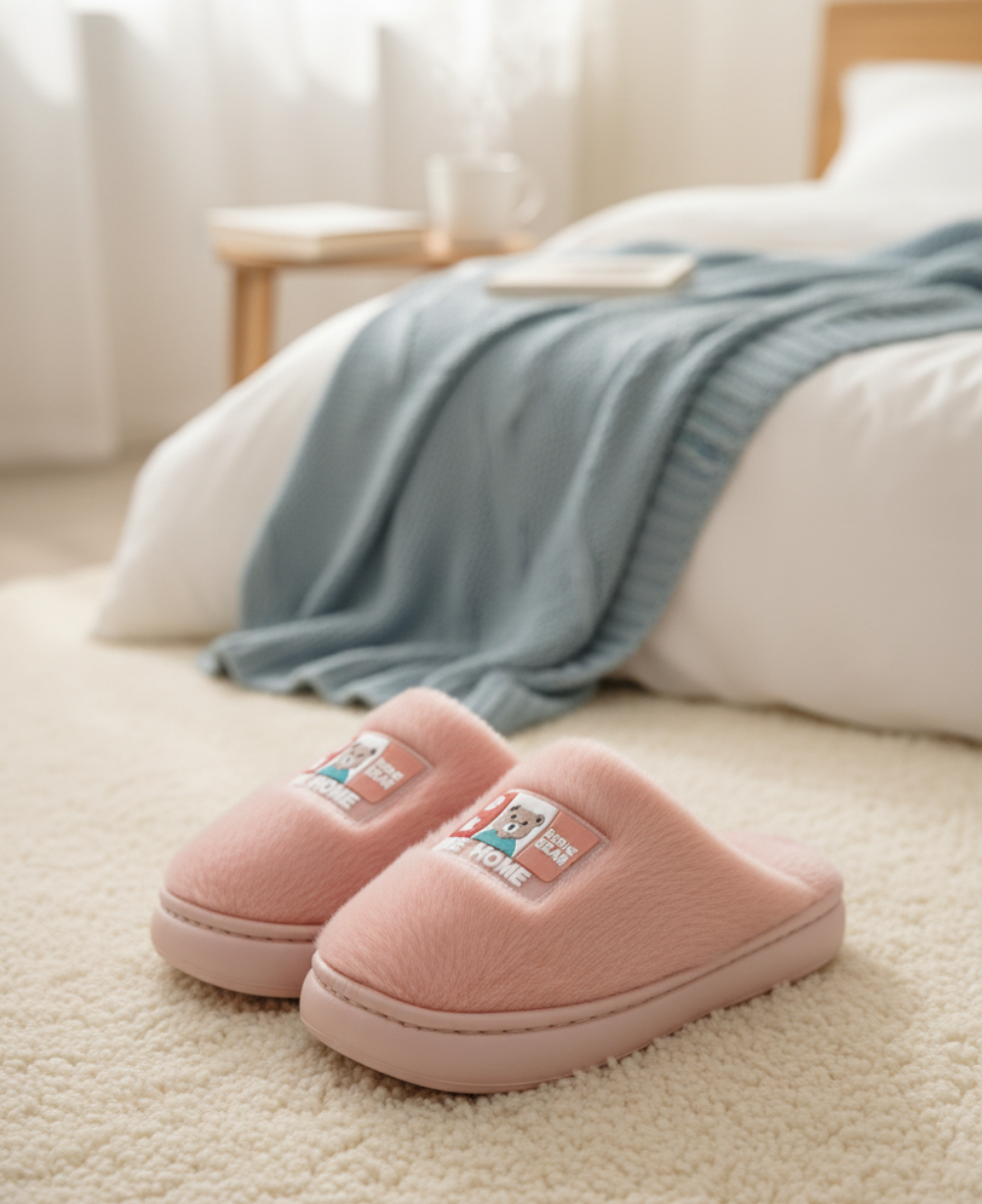 Winter Plush Slippers for Women