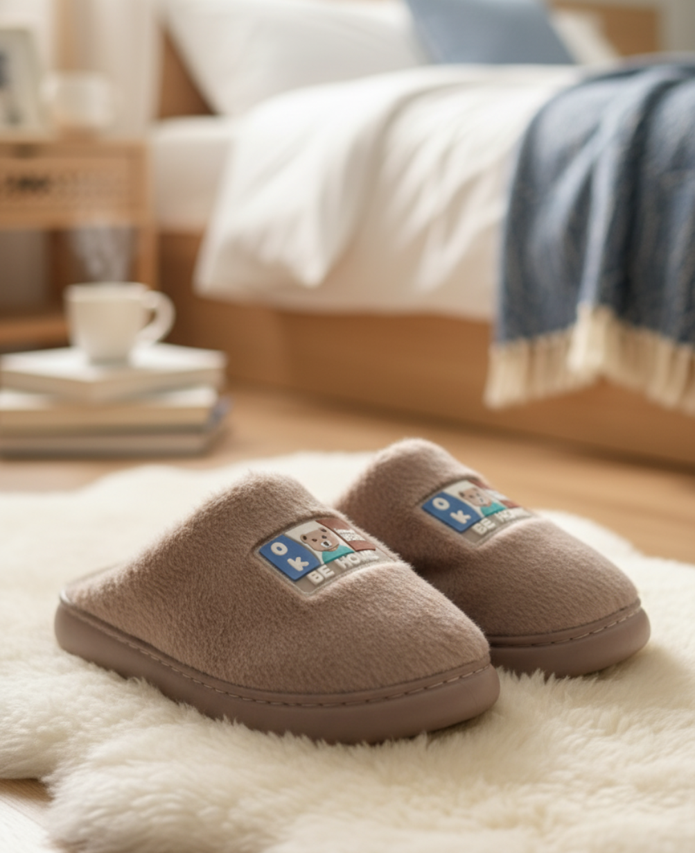 Winter Plush Slippers for Men