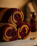 Stripped Hand Towel (Dark Colors) Pack Of 2