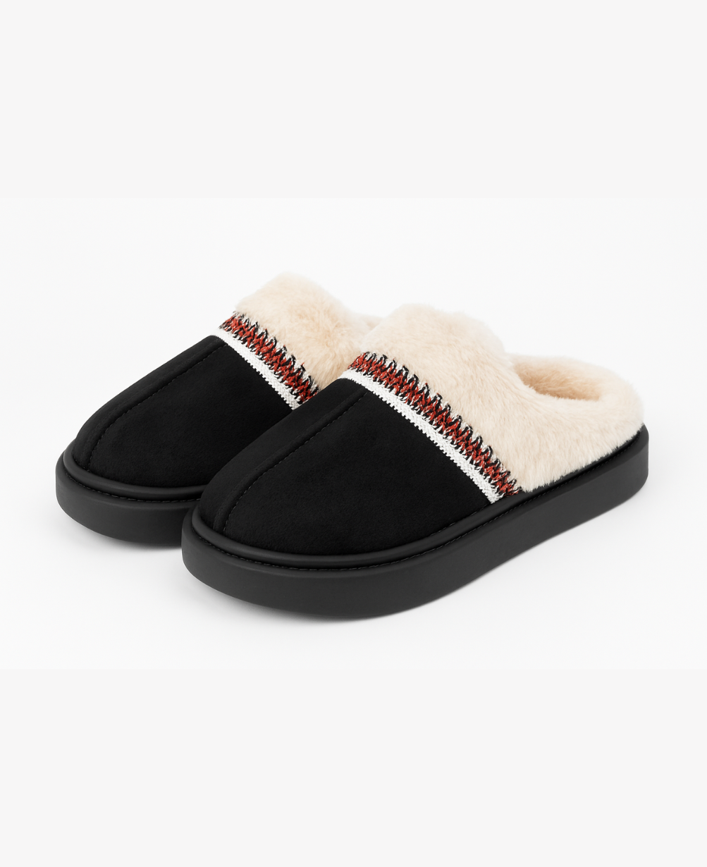 Women’s Plush Fur-Lined Indoor Slippers