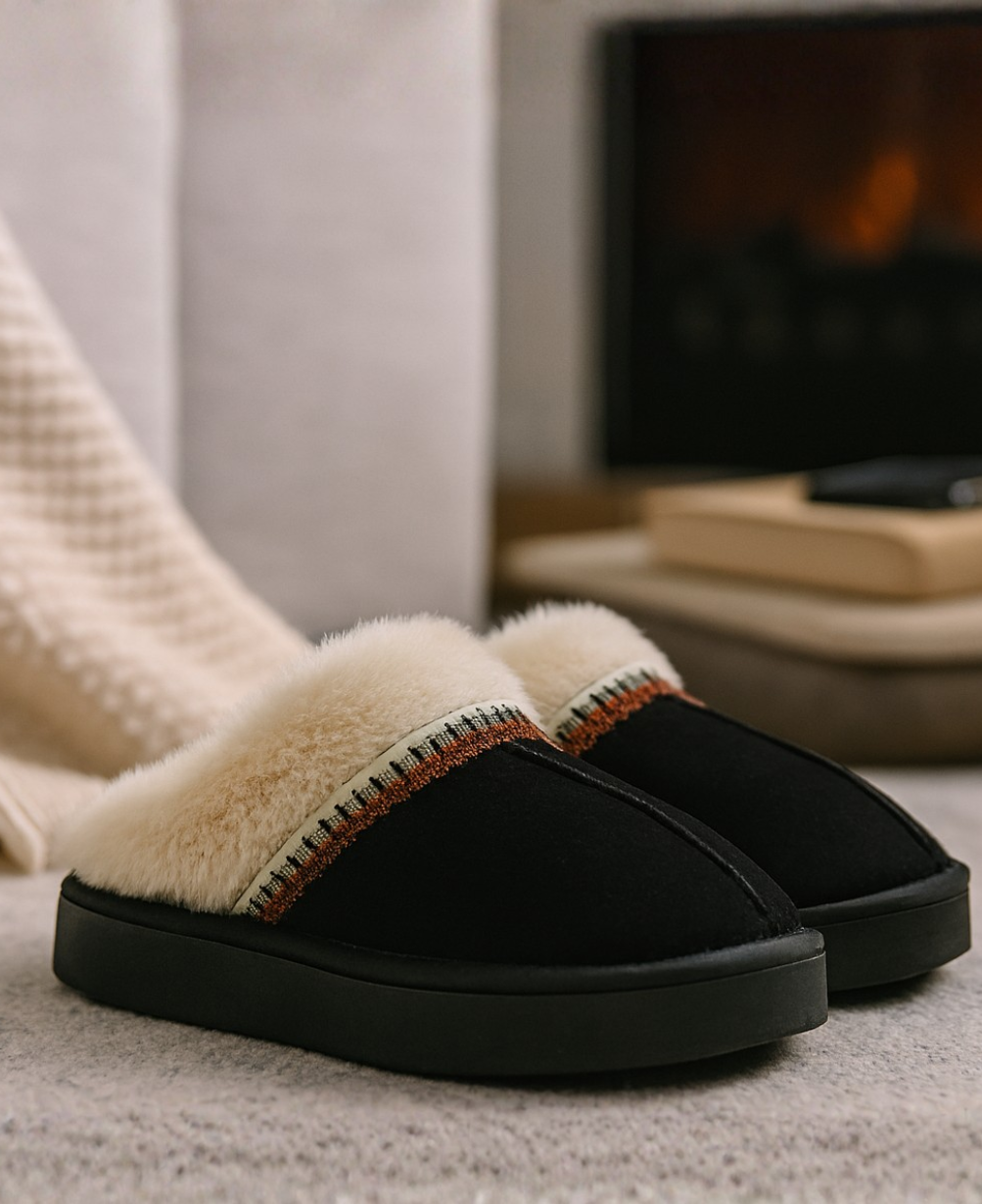 Women’s Plush Fur-Lined Indoor Slippers