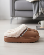 Women’s Plush Fur-Lined Indoor Slippers