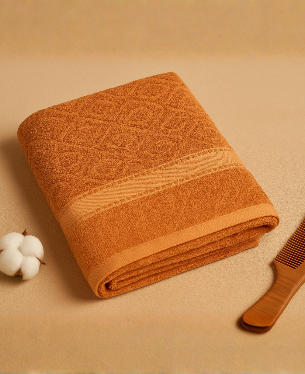 Geomatric Textured Bath Towel