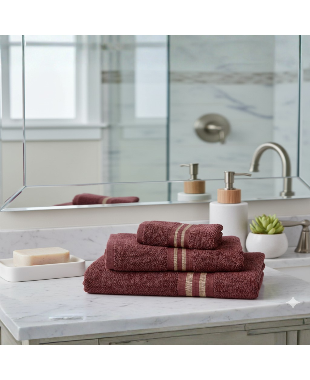 Turkish Cotton Bath & Face Towel Set