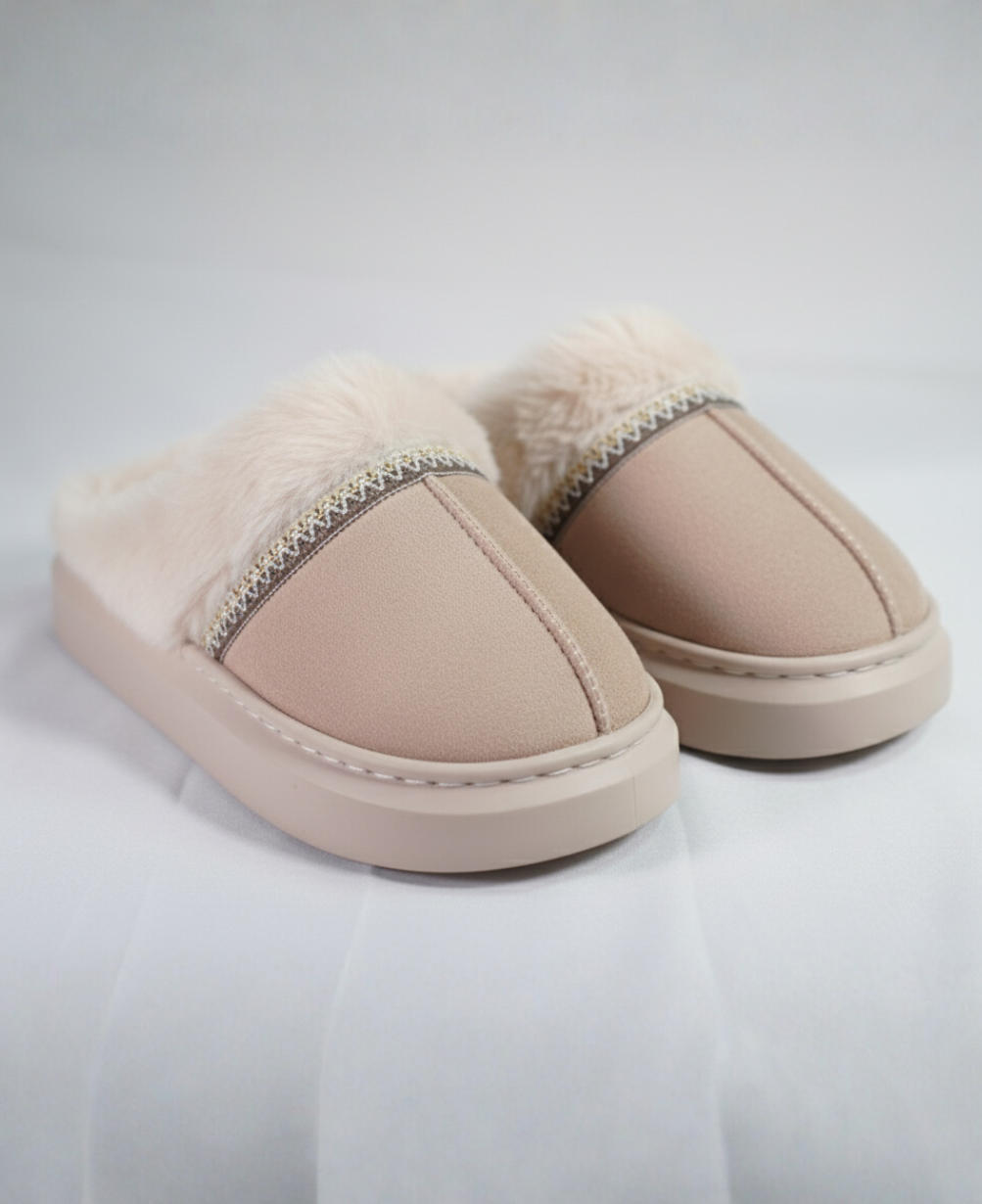 Women’s Plush Fur-Lined Indoor Slippers