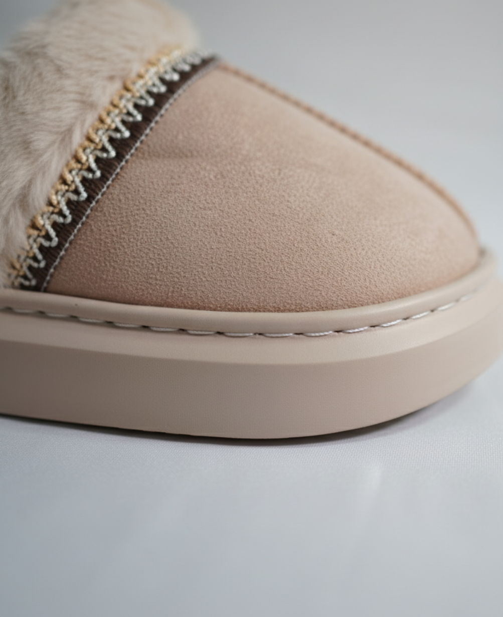 Women’s Plush Fur-Lined Indoor Slippers