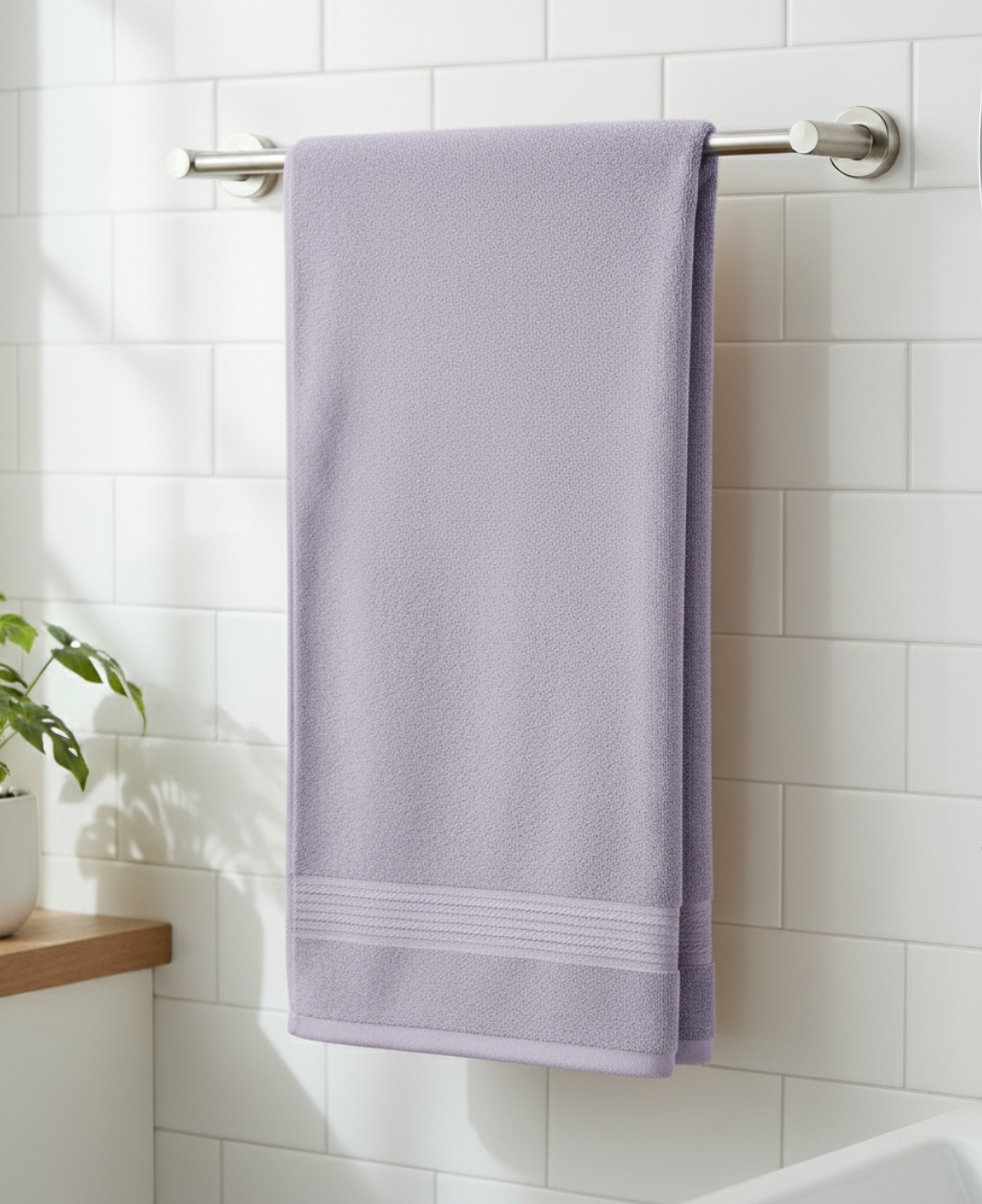 Modern Linear Bath Towel