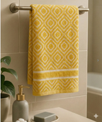 Geomatric Textured Bath Towel